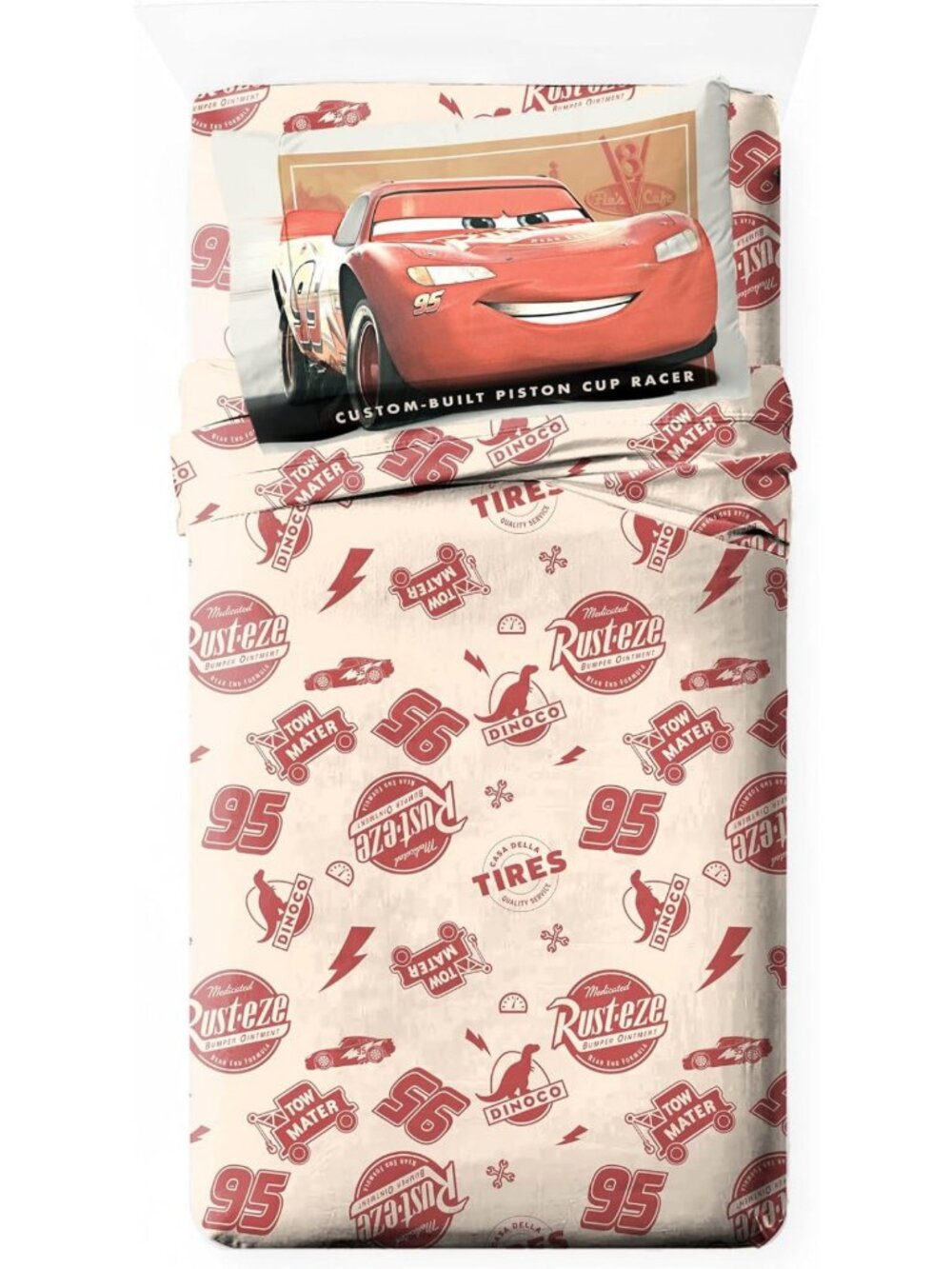 Ultra-Soft Kids Twin Sheet Set - Fitted & Flat Sheets, Pillowcase, Cars Design